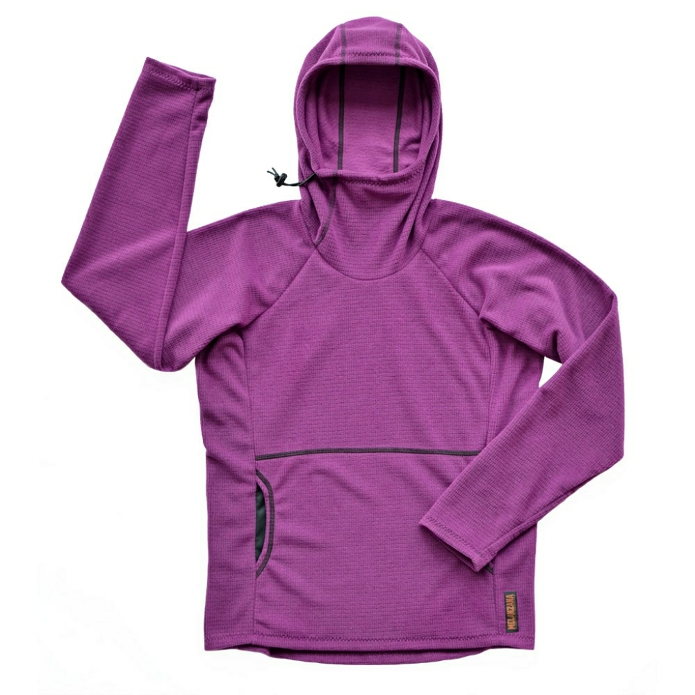 Women's microgrid hoodie- Melanzana